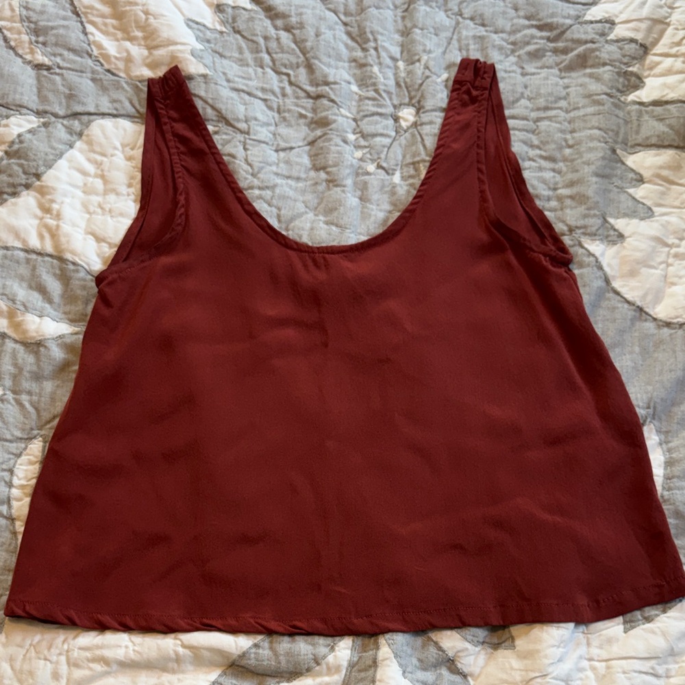 Elizabeth Suzann Ella tank, rust silk